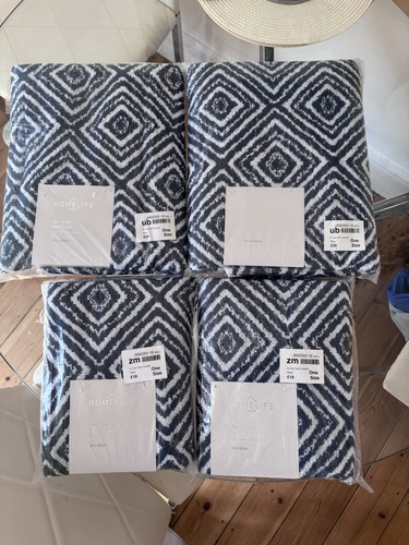 Navy blue geo - navy,
