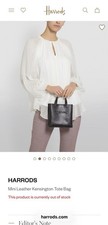 Harrods tote bag leather - tote, mini