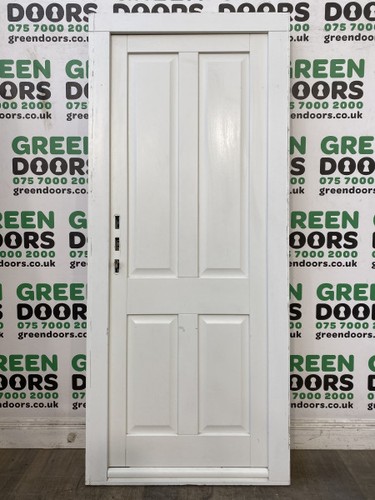 Timber hardwood back door - timber,