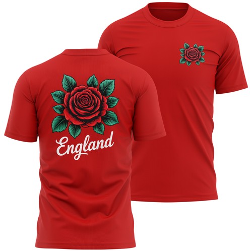 Mens english red rose - mens,