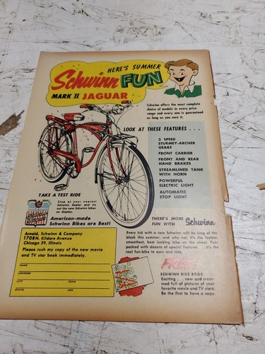 Vintage 50s schwinn mark - schwinn, ii