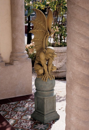 Gargoyle statue large outdoor - statue,