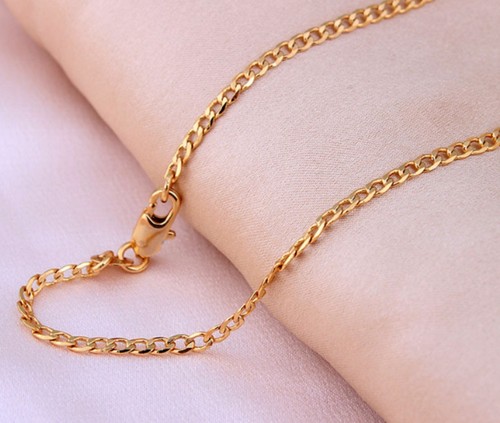 2mm 18k gold - plated, chain