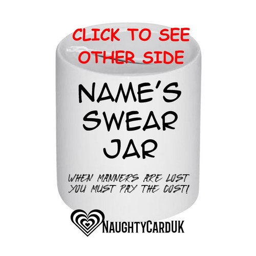 Swear jar money box - swear,