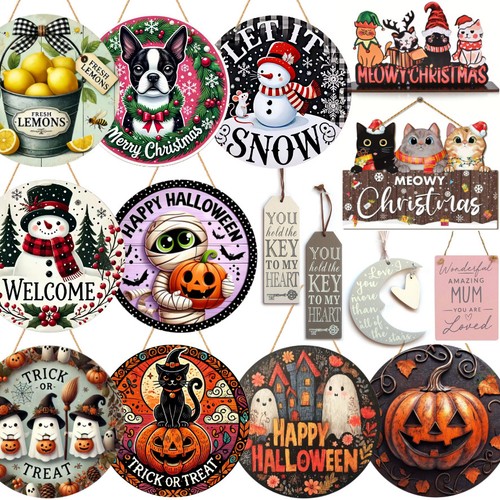 Wooden plaque hanging home - wooden,