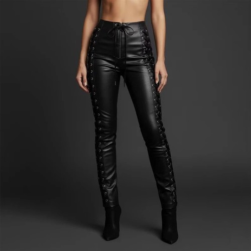 Women black lambskin - black,