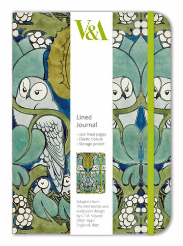 Voysey owls lined - owls,