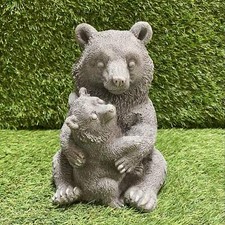 Large concrete bear with - concrete,