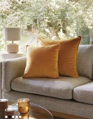 Next dark ochre yellow cushion - dark,
