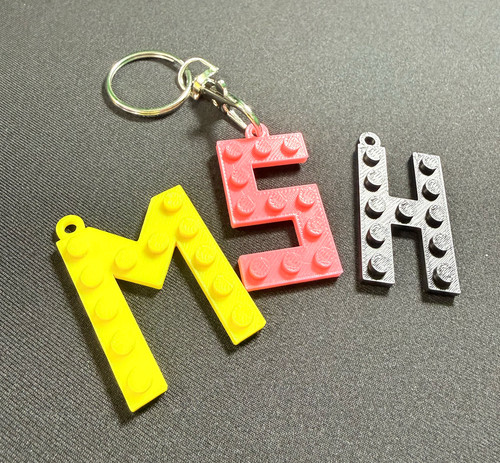 Lego inspired letter - lego-inspired, key