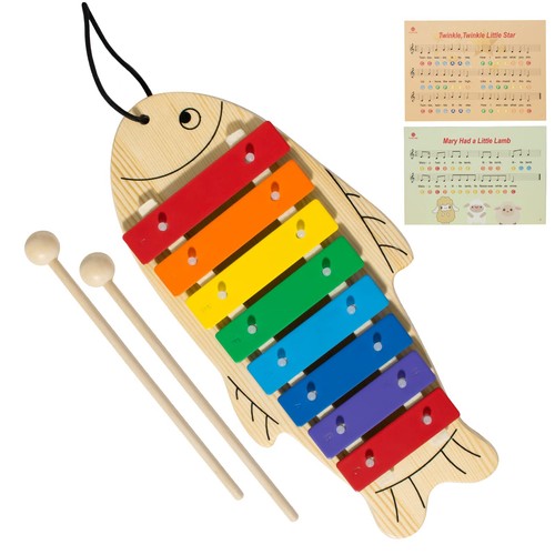 Musicube fish wooden xylophone - fish,