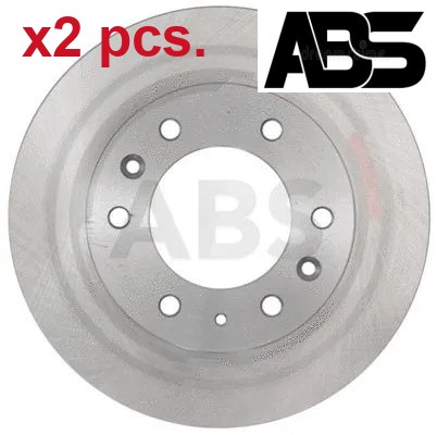 Pcs front brake disc - x2,