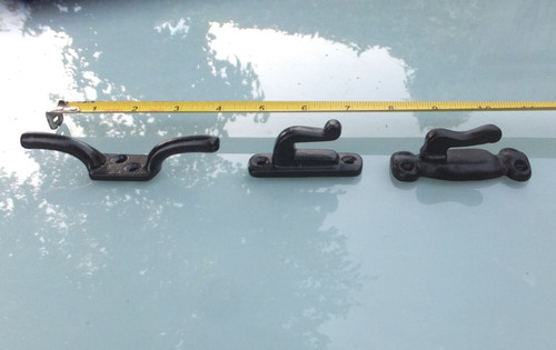 Hand forged iron hardware - 3x, hand‑forged