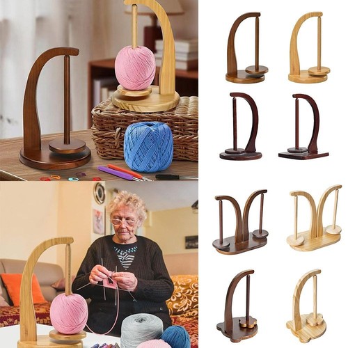 Rotatable yarn holder wooden - holder,