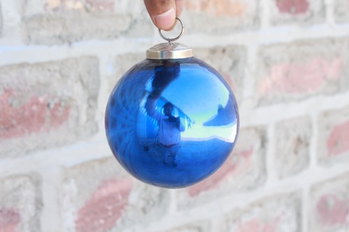 Elegant blue glass christmas - blue,