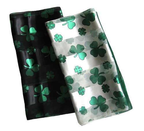 Shamrock patricks day scarf - shamrock, st