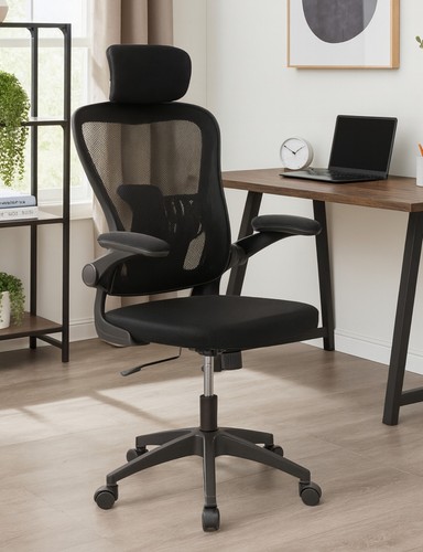 Home office black chair - home,