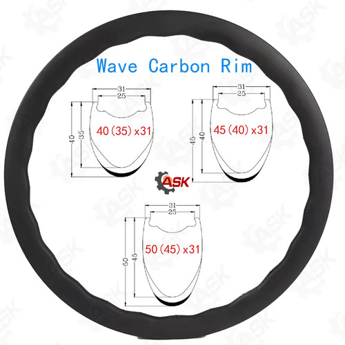 Carbon rim tubeless 31mm - rim,