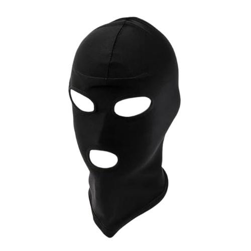 Black full face mask head - face,