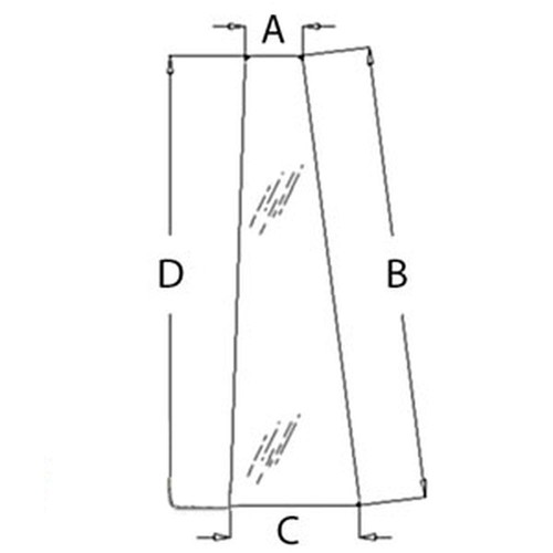 3389399m2 front door glass - a-3389399m2,