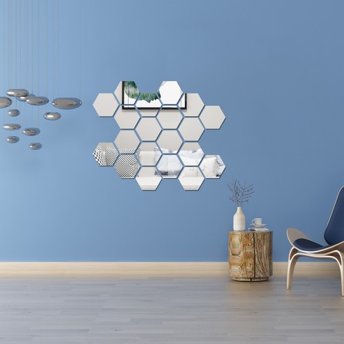 Pack diy hexagon - 12, clear