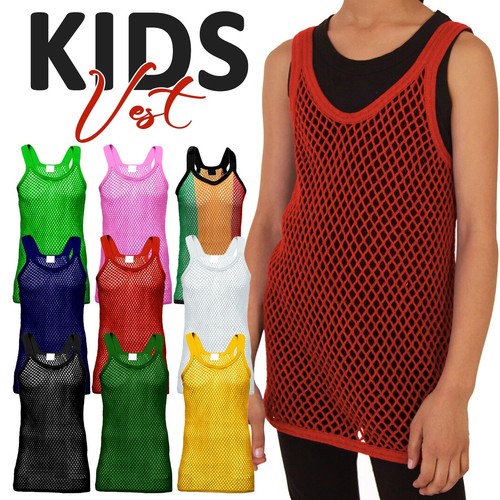 Kids boys unisex string vest - kids,