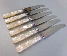 6 Butter / Tea Knives. Faux
