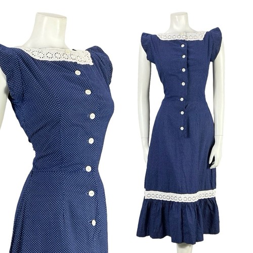 Vtg 70s navy blue - 70s,