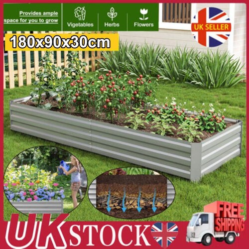 6ft galvanised steel raised - 6ft,