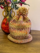 Multi Coloured Hand Knitted