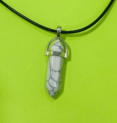 Natural crystal point pendant - crystal,
