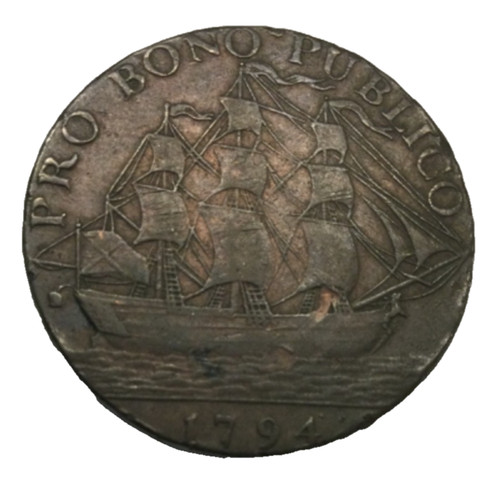 Antique promissory half penny - promissory,