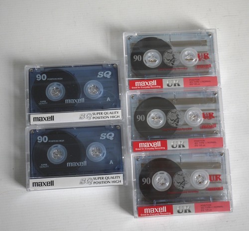 New maxell cassette tapes - 5x,