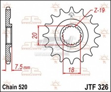 JT STEEL SPROCKET HONDA CR 125