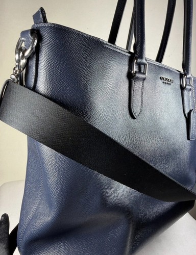Coach leather tote bag with - leather,