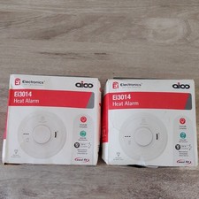 2 x Aico Ei3014 Heat Alarms -