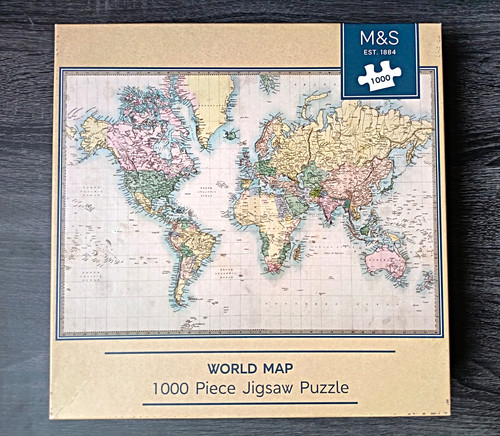 World map maps - m&s, 1000pc