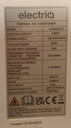 Electriq compact 9000btu - compact-v2,