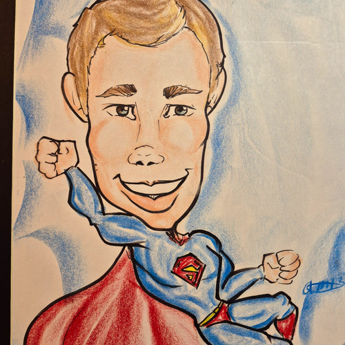 Chad original signed superhero - signed,