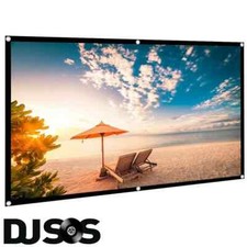 100 Inch 16:9 Front & Back Rear Projection Screen Curtain Film for All Projector