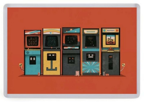 Arcade machines pop - art, fridge
