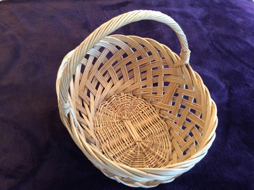 Vintage wicker picnic basket - vintage,