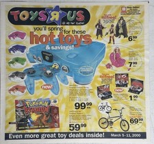 RARE!!! 2000 Toys R Us Flyer