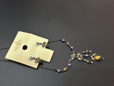 Matching necklace earrings set - earrings,