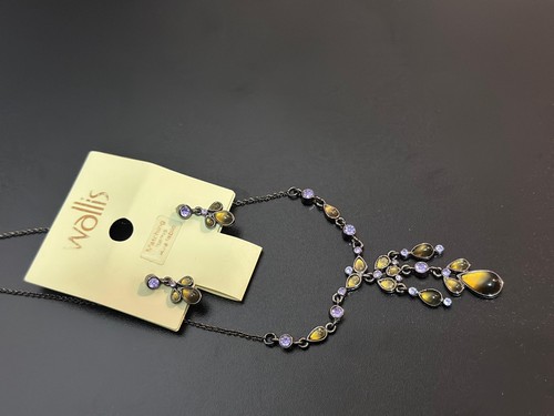Matching necklace earrings set - matching,