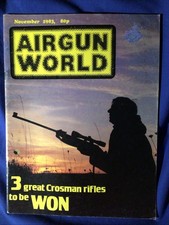 AirGun World Nov 1983. Air Arms Woodsman, BSF 50, Norica Models 80, 73, 56, Ammo