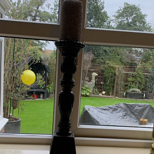 Large black wooden - large, column