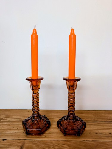 Pair art deco - pair, glass