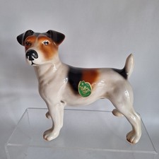 Vintage Melba Ware Ceramic Jack Russell Terrier Dog - Good Condition