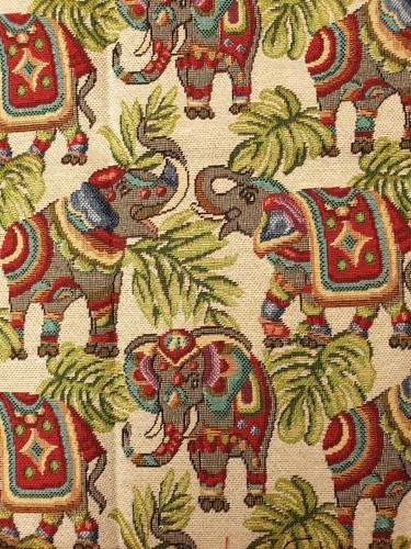 Elephant fabric metre - elephant, uk